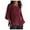 Wine#sleeveless linen tops for women, variant on lcziwo Womens Cotton Linen 3/4 Sleeve Shirts Round Neck Basic Plain Blouses Plus Size Casual Trendy Spring Summer 2025 Gauze Ladies Tunic Tees Vacation Pullover Shirts Blue,XXXL