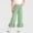 Green, variant on OGLCCG Girls Gingham Pants Elastic Waist Checkered Plaid Ruffle Hem Pants Casual Wide Leg Lounge Pants with Pockets 9M-5T