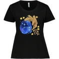thumbnail image 3 of Inktastic Virgo Constellation Zodiac Sign Illustration Women's Plus Size T-Shirt, 3 of 5