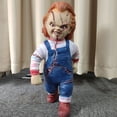 thumbnail image 2 of Muñeco Chucky grande, original, semilla 1/1, estatua de pie, figura de película de terror, muñeco, regalo de vacaciones, muñeco Chucky, accesorios de decoración de Halloween, 2 of 5