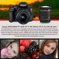 thumbnail image 4 of Canon Rebel T7 DSLR Camera with 18-55mm DC III, Lens and 64GB Ultra Speed Memory Card, Case, Cleaning Kit, Flash, and more Fully Loaded Bundle(International Model), 4 of 6