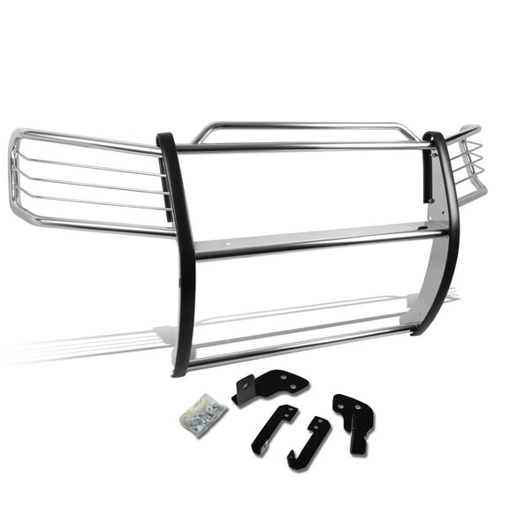 DNA Motoring For 05-15 Nissan Titan Armada Chrome Stainless Steel Full Front End Bumper Brush Grille Guard