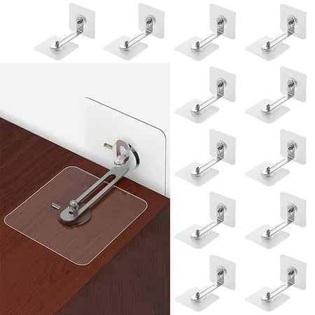 12Pcs Furniture Anchors No Drill,Anti Tip Furniture Anchors for Baby Proofing,Anti Tip Safety Straps Wall Anchors for Kids Furniture,Adjustable Toddler Dresser Anchors Bookshelf Table Anchors
