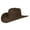 Bark, variant on Resistol Mens 6X Santa Clara 4 Brim 75/8 Oak