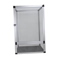 thumbnail image 4 of Terrario para reptiles Yinane tanque para gecos hábitat resistente Con puerta frontal recinto Con ventilación plata, 4 of 8