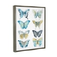 thumbnail image 3 of Stupell Varied Butterflies Insect Patterns Animals & Insects Painting Gray Floater Framed Art Print Wall Art, 3 of 6