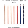 thumbnail image 3 of Electric Pencil Sharpener Battery Operated Pencil Sharpener for No.2/Colored Pencils(6-8mm)，pink and white, 3 of 5