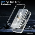 thumbnail image 5 of for Samsung Galaxy S25 Case, with Magnetic Invisible Stand [Military Drop Protection] [Compatible with MagSafe] Shockproof Slim Translucent Anti-Slip Case Cover for Samsung Galaxy S25, Clear, 5 of 6