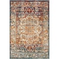 thumbnail image 1 of Unique Loom Isabella High-Low Pile Border Rug 4' x 6' Rectangle Multi/Ivory, 1 of 2