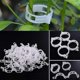 thumbnail image 2 of 100 Pack Garden Plant Clips,for Tying Plants Twine Cages Vine Vegetable Grafting Tools,white Transparent, 2 of 5