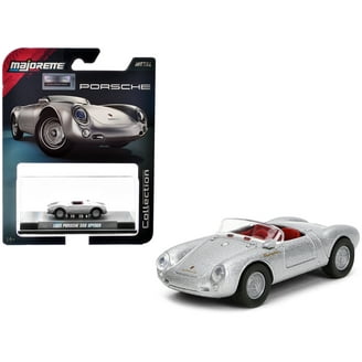 Maisto Porsche 550 A Spyder Diecast Car, 1:18 Scale, Silver, Real