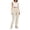 Beige, variant on Women's Cargo Jogger Pants Elastic Waist Casual Tactical Tapered Utility Pants with Pockets
