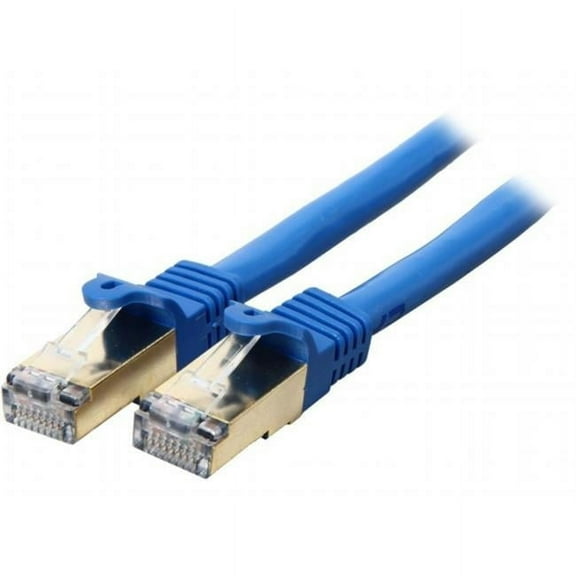 3 ft. Cat6a Blue Shielded Molded 10 GB RJ45 STP Patch Cable - Blue - 3 ft.