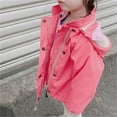 thumbnail image 4 of Toddler Kids Baby Winter Warm Outerwear Solid Color Hooded Zipper Padded Outwear For Girls Or Boys Boy, 4 of 8