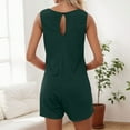 thumbnail image 4 of Combinaison Décontractée d'Été pour Femme à Col Rond Ajourée, Élégante, Coupe Ample, avec Poches, Tenues Tendance 2025, 4 of 4