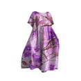 thumbnail image 4 of Tiqkatyck Summer Dresses for Women 2024, Women's Retro Floral Dress Casual Loose Oversized Maxi Dress with Pocket, Fall Dresses for Women 2024 Pink XXXL, 4 of 4