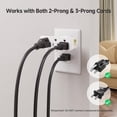 thumbnail image 3 of Cable Matters - Juego de 2 salidas de pared giratorios de 180 grados con 3 salidas, 3 of 7
