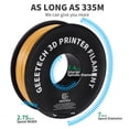 thumbnail image 6 of Geeetech 5pcs TPU Filament 1.75mm Flexible Soft 3D Printer Consumables gold, 5kg Spool (11 lbs.), Dimensional Accuracy +/- 0.03 mm, 6 of 7