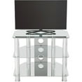 thumbnail image 4 of AVF Steel TV Stand with Cable Management for up to 32" TVs in Clear/Chrome, 4 of 6