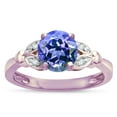 thumbnail image 3 of Star K � Round 7mm Simulated Tanzanite Marquee Design Promise Engagement Ring, 3 of 9
