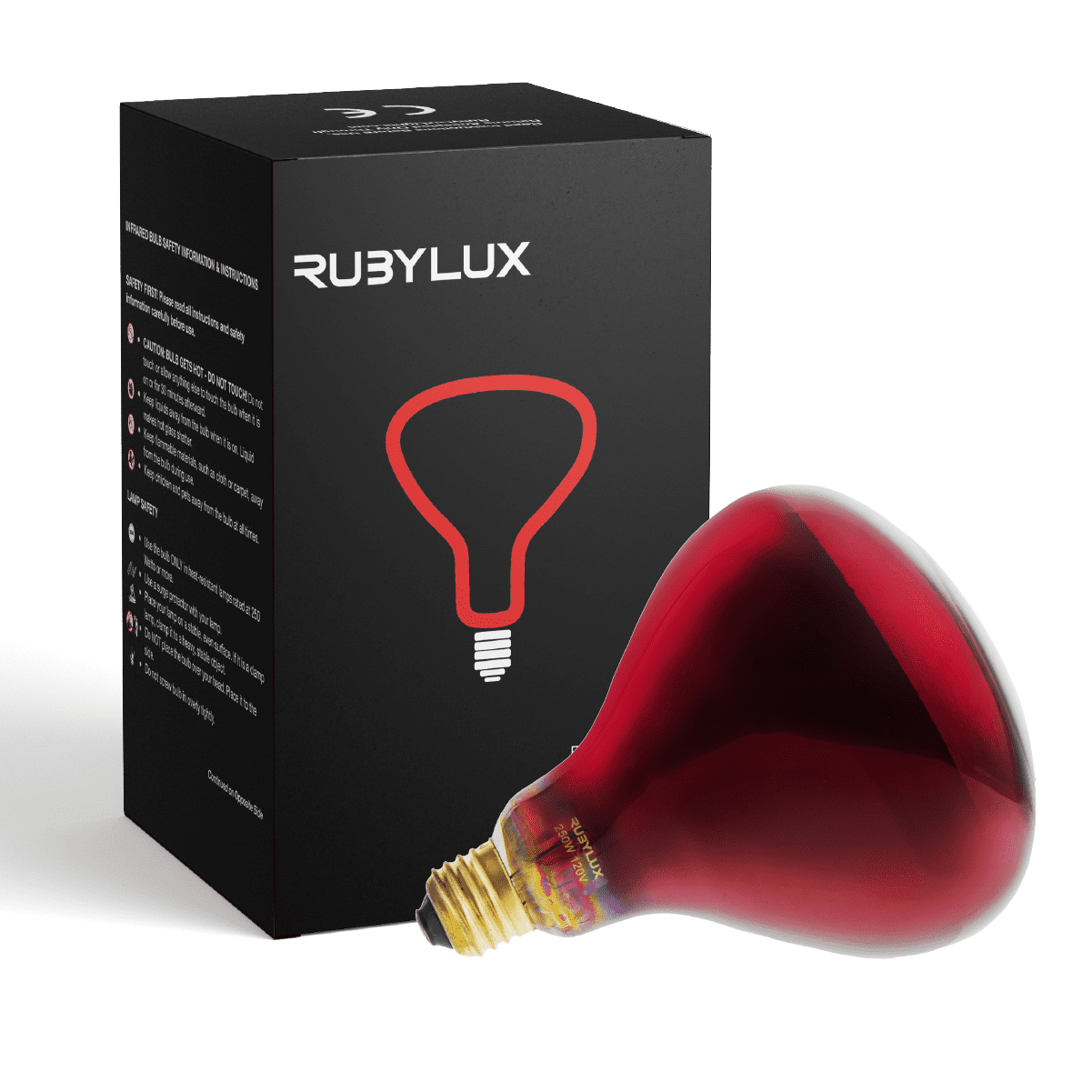 RubyLux NIR-A Near Infrared Bulb - Grade - 120V for 1-Pack - Walmart.com