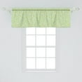 thumbnail image 2 of Ambesonne Nature Art Window Valance, Summer Daisy Blooming, 54" X 18", Apple Green and Turquoise, 2 of 3