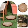 thumbnail image 4 of DECORNIJIA Wood Step Garden Stepping Stone Round Natural Style 1Pcs, 4 of 6