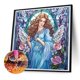 thumbnail image 5 of Pintura de diamante 5D DIY, taladro redondo completo, diosa, vidrieras, decoración del hogar, 30x30cm, 5 of 9