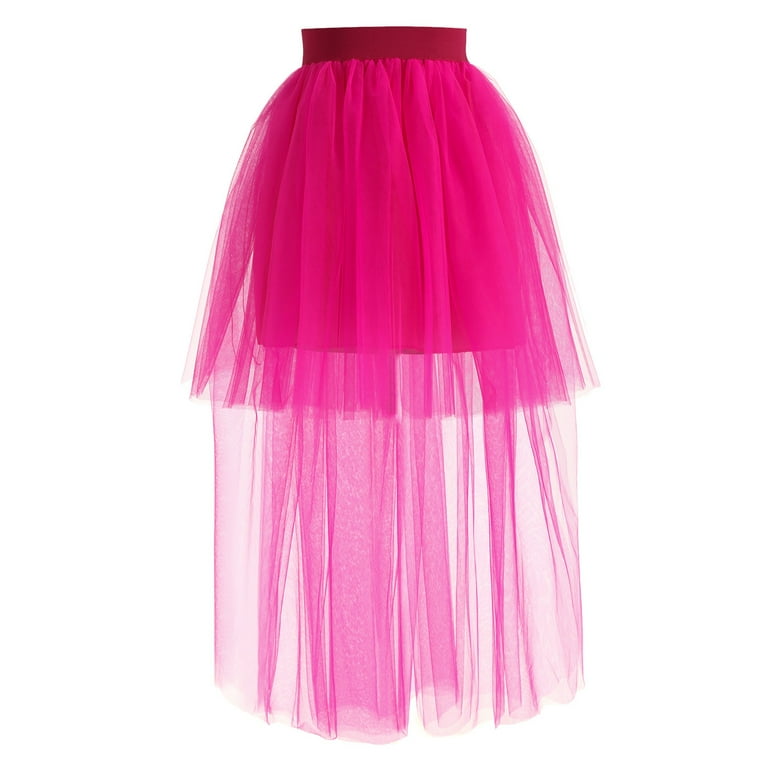 Women Dress Hot Pink Tutu Dress for Women High Low Tulle Dress Puffy Fairy  Skirts Adult Tutus for Women - Walmart.com