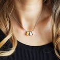 thumbnail image 4 of Anavia Best Friend Necklace, Friendship Jewelry, Best Friend Gifts, Gift for Friend, Birthday Gift, Christmas Gift for Her, Multicolor 3 Cubes Pendant Necklace with Wish Card, 4 of 7