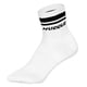 thumbnail image 2 of HUDDLE Calcetines Unisex, pack de 6 – Rayas dobles, logo, Short Crew, calcetines deportivos, color liso Blanco 39-42, 2 of 3