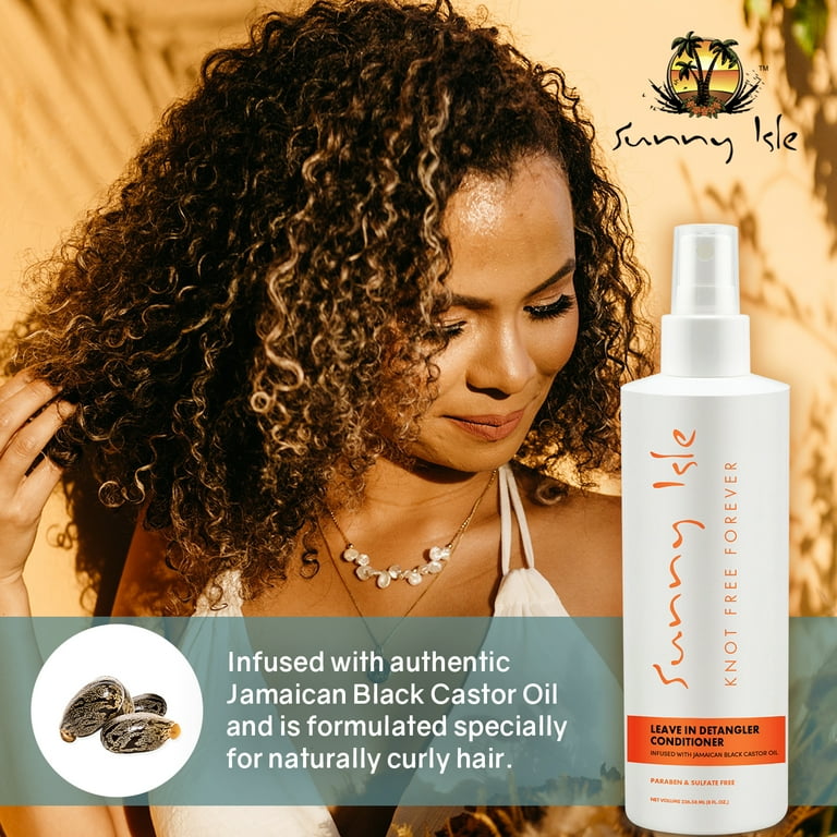SUNNY ISLE Jamaican Black Castor Oil Knot Free Forever Leave in Detangler (8oz) SUNNY ISLE Jamaican Black Castor Oil Knot Free Forever Leave in Detangler (8oz)