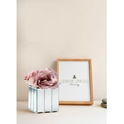 Serene Spaces Living Mirrored Glass Cube Vase, Modern Design, 4-Inch