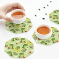 thumbnail image 4 of Leather Coasters with Heat-resistant for Drinks, Cute Dinosaurs Cartoon -标题2 Octagon, 4 of 5