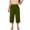 Army Green-09, variant on Nugftut Womens Capris Plus Size, Baggy High Waist Casual Capri Pants Stretch Soft Comfortable