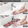 thumbnail image 5 of Watercolor Multicolor Ice Cream Sink Splash Guard for Faucet 2 Packs Faucet Absorbent Mats, Color Splashes Summer Faucet Handle Drip Catcher Quickly Drying Mat for Kitchen Bathroom, 23.6"x5.5", 5 of 7