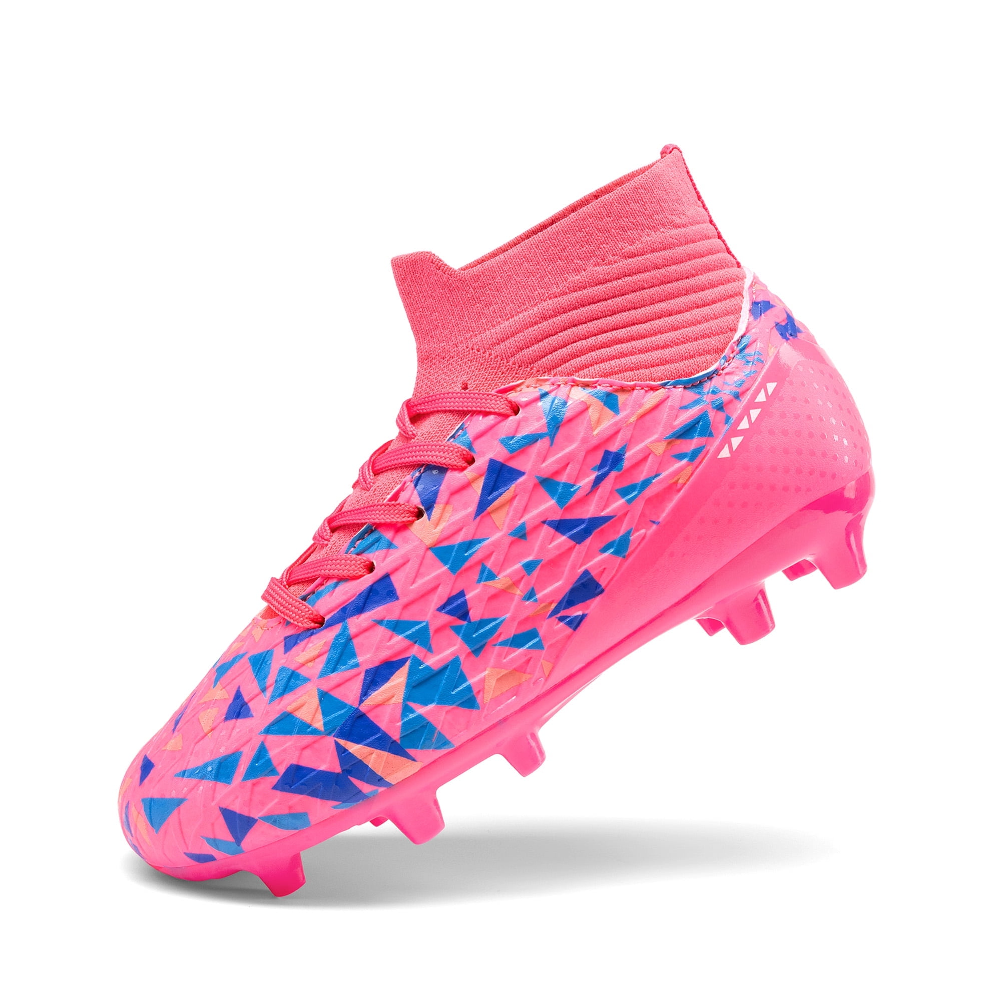 DREAM PAIRS Boys Football Cleats Youth High Top Firm Ground Soccer Shoes for Little/Big Kids