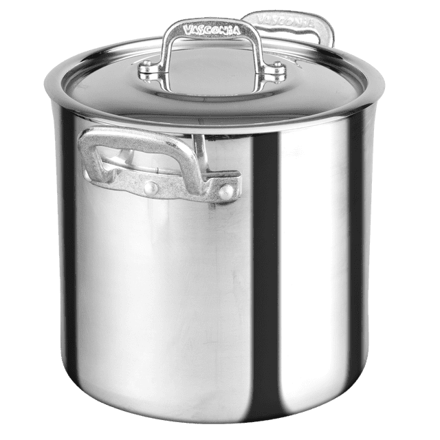Olla Alta Recta Acorazada Vasconia Pro 20 cm 6 litros Aluminio Plateado Pulido 4030211