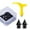 Black, variant on Pitycbo 50Pcs Track Shoe Spikes Track and Field Running Spikes 5mm Versatile with Wrench Black