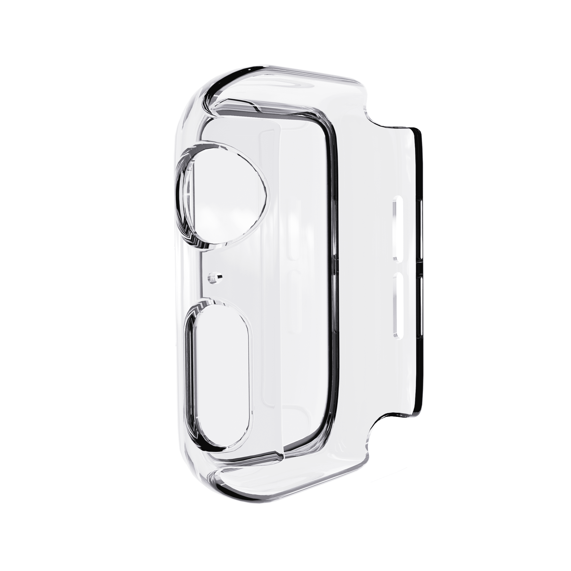 onn Clear Bumper Case with Screen Protector for Apple Watch 40mm