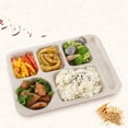 thumbnail image 3 of 1 Set Individual Grid Stackable Food Plate Plastic Practical Food-grade Food Tray for Home, 3 of 7