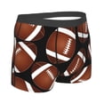 thumbnail image 3 of Naloa Brown Football On Black Print Mens Underwear - Boxers for Men, Classic Briefs for Men, 3 of 9