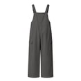 thumbnail image 7 of Girls Bib Overalls Adjustable Strap Jumpsuits Loose Fit Casual Y2K Rompers with Side Multi Pockets for Daily, 7 of 7