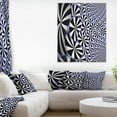 thumbnail image 1 of Design de Fleurs en Noir et Blanc en Forme 3D - Impression d'Art Floral sur Toile, 1 of 3
