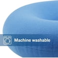 thumbnail image 3 of NOGIS Inflatable Donut Ring Cushion with Pump & Travel Bag - Diameter 38cm/15 inches - Orthopaedic Pillow Seat for Haemorrhoids, Tailbone Pain, Prostate - for Home, Car, Office（Blue）, 3 of 7