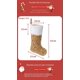 thumbnail image 4 of Calcetines de Navidad de con brillante con puño de felpa grande, decoración clásica de árbol de chimenea, adorno colgante para decoración(Verde)(1 pieza), 4 of 5