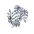 thumbnail image 3 of Lafonn Pave Glam Sterling Silver Platinum Plated Lassire Simulated Diamond Ring (0.74 CTTW), 3 of 6