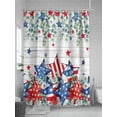 thumbnail image 5 of Patriotic Striped Stars 4th of July Shower Curtain, Red White and Blue Bathroom Decor Curtains Set with Hooks, Farmhouse Waterproof Fabric Home Accessories， 72 X 72 Inch Long, 5 of 6