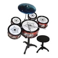 thumbnail image 4 of Juego de batería de jazz Hugo para niños instrumentos musicales de percusión con Tambor y taburete L, 4 of 10