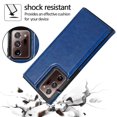 thumbnail image 6 of Wallet Case for Samsung Galaxy Note 20 Ultra with Card Holder, Back Folio Flip Premium PU Leather Kickstand Card Slots Case, Double Strong Magnetic Clasp Durable Shockproof Phone Case,Darkblue, 6 of 9